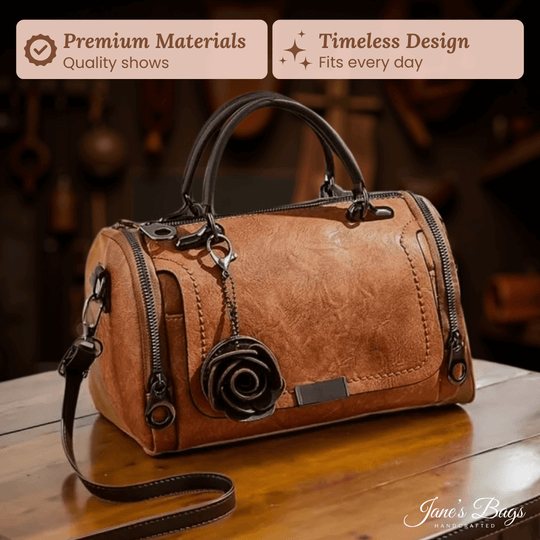 Denise’s Polished Barrel | Satchel Handbag