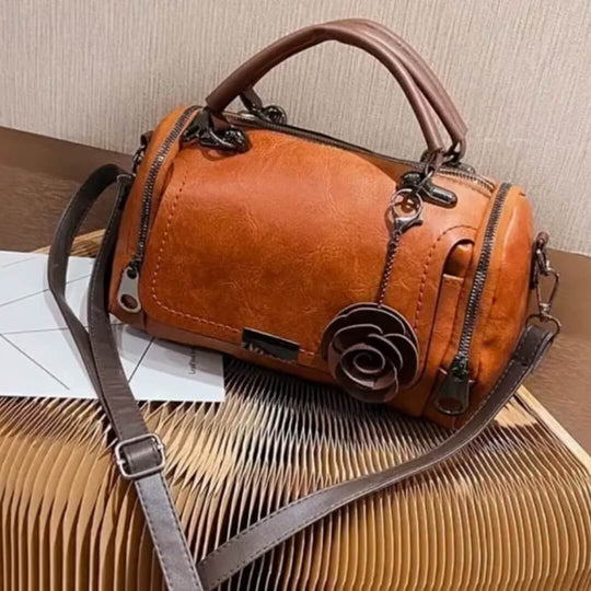 Denise’s Polished Barrel | Satchel Handbag